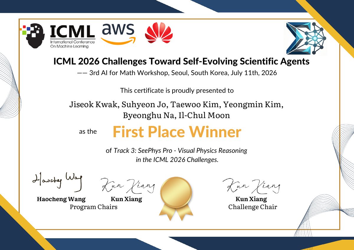 Track 3 first place winner certificate